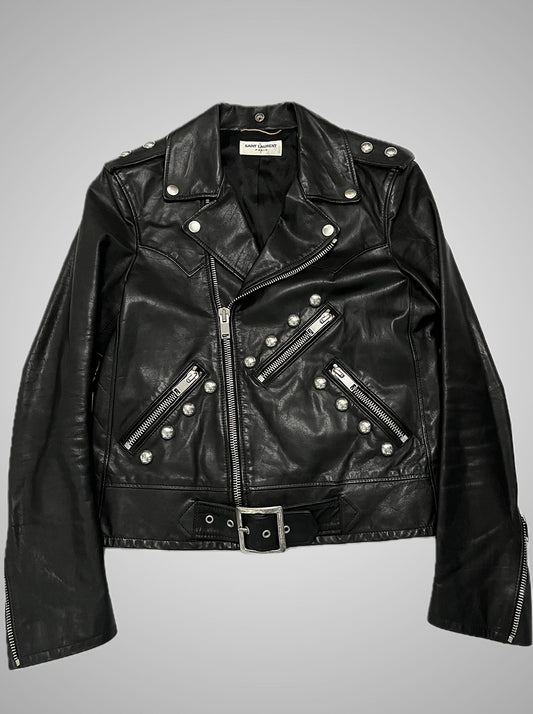 Saint Laurent Paris SS15 Studded Leather Jacket