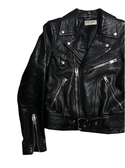 Saint Laurent Paris AW15 D-Ring Leather Jacket