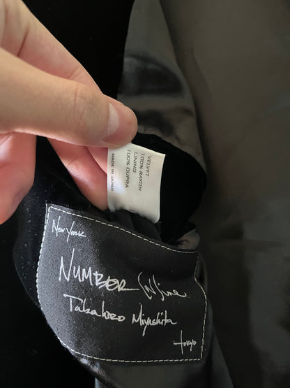 Number Nine AW04 Velvet Blazer