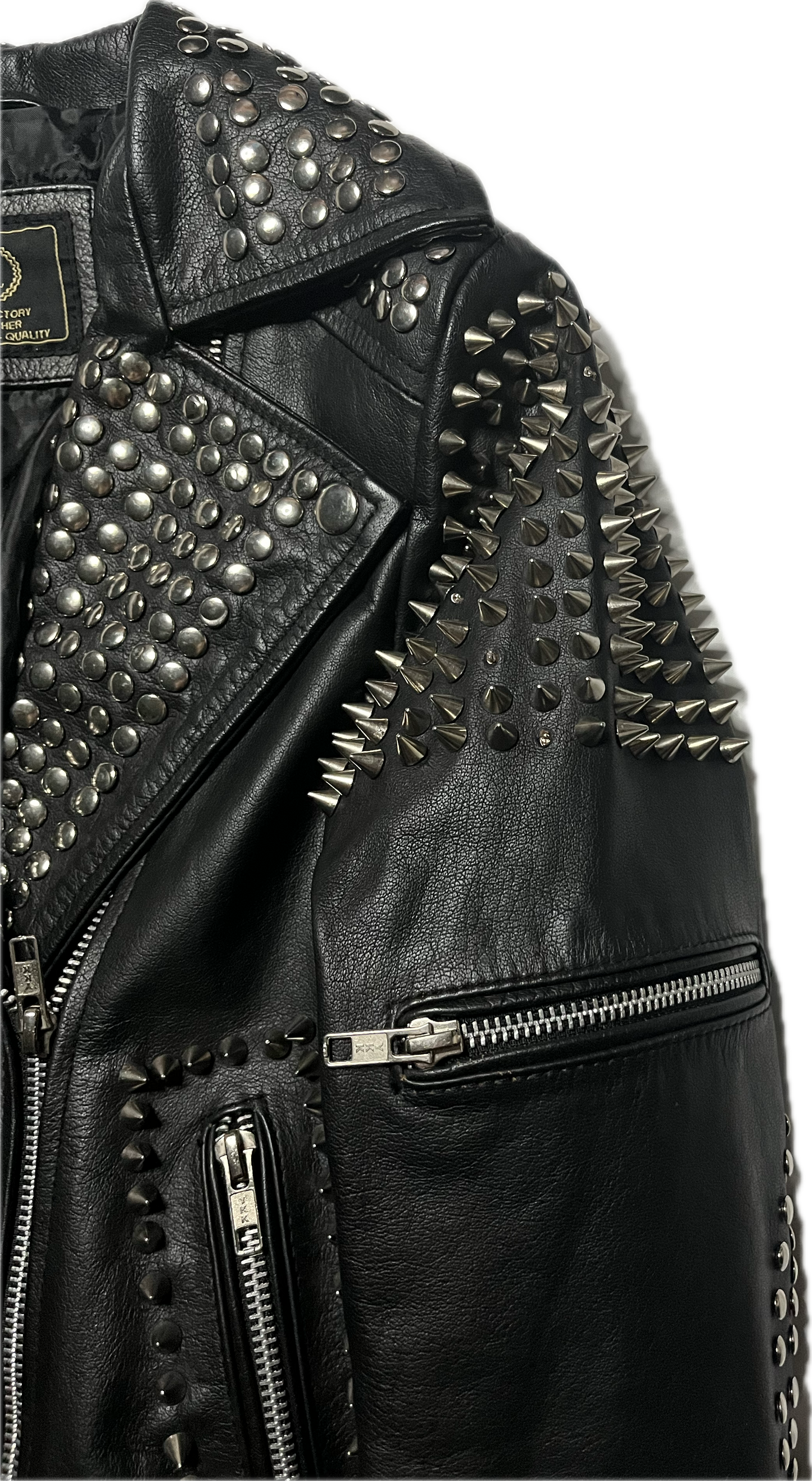 Vintage Studded Leather Jacket