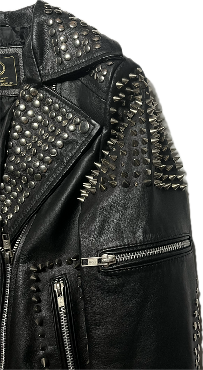 Vintage Studded Leather Jacket