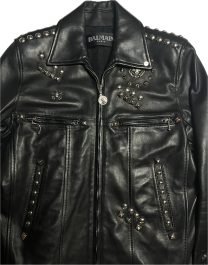 Balmain SS11 Sid Vicious Studded Leather Jacket