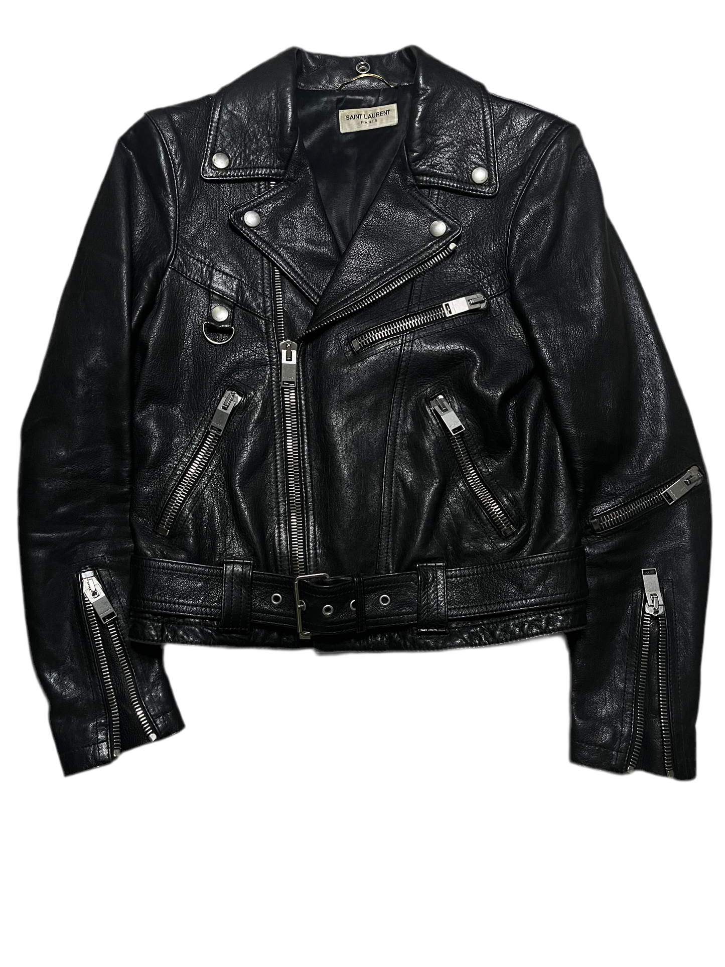 Saint Laurent Paris AW15 D-Ring Leather Jacket