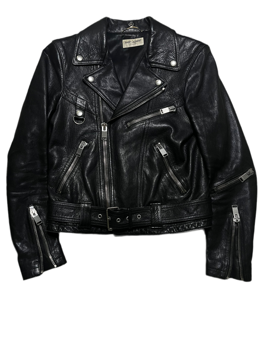 Saint Laurent Paris AW15 D-Ring Leather Jacket