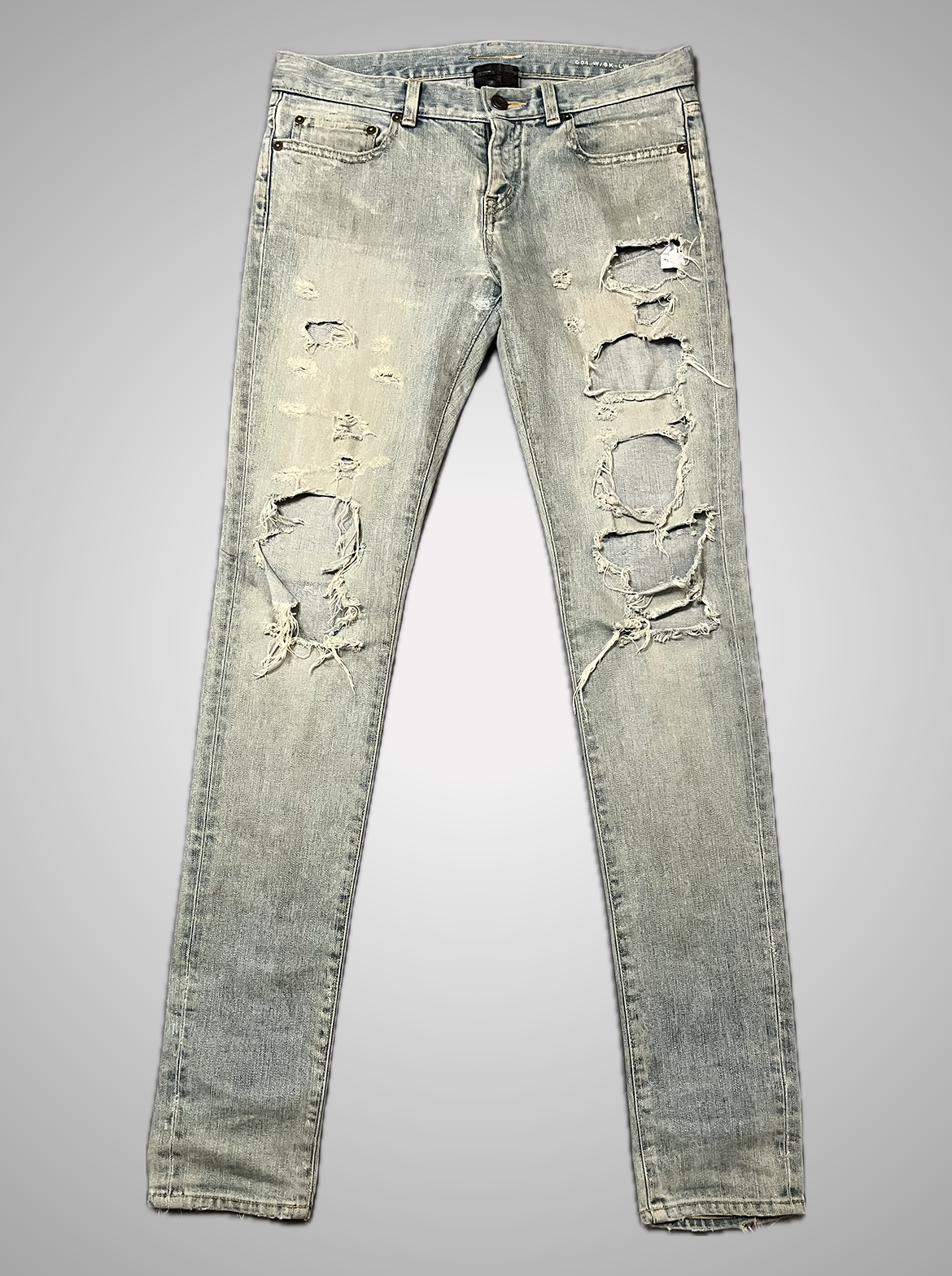 Saint Laurent Paris FW14 D01 Crash Denim