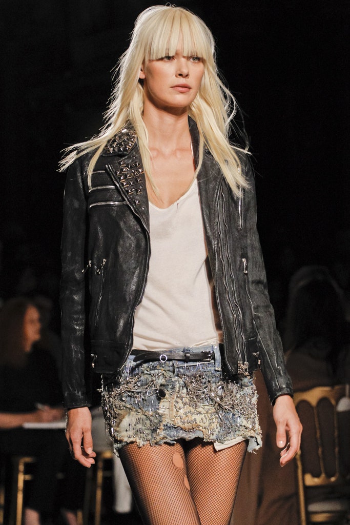 Balmain SS11 Studded Chain Leather Jacket