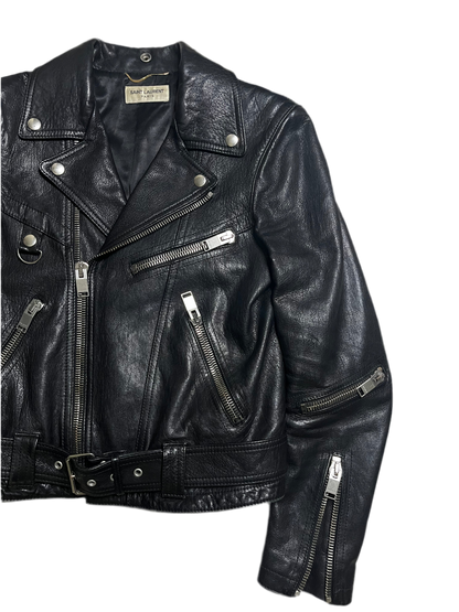 Saint Laurent Paris AW15 D-Ring Leather Jacket