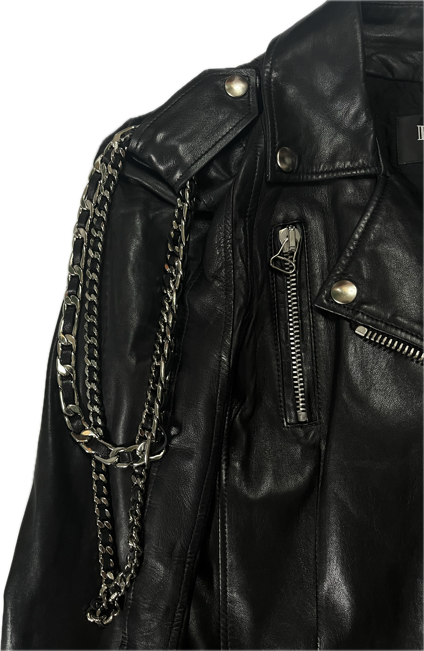 Balmain SS09 Chain Leather Jacket