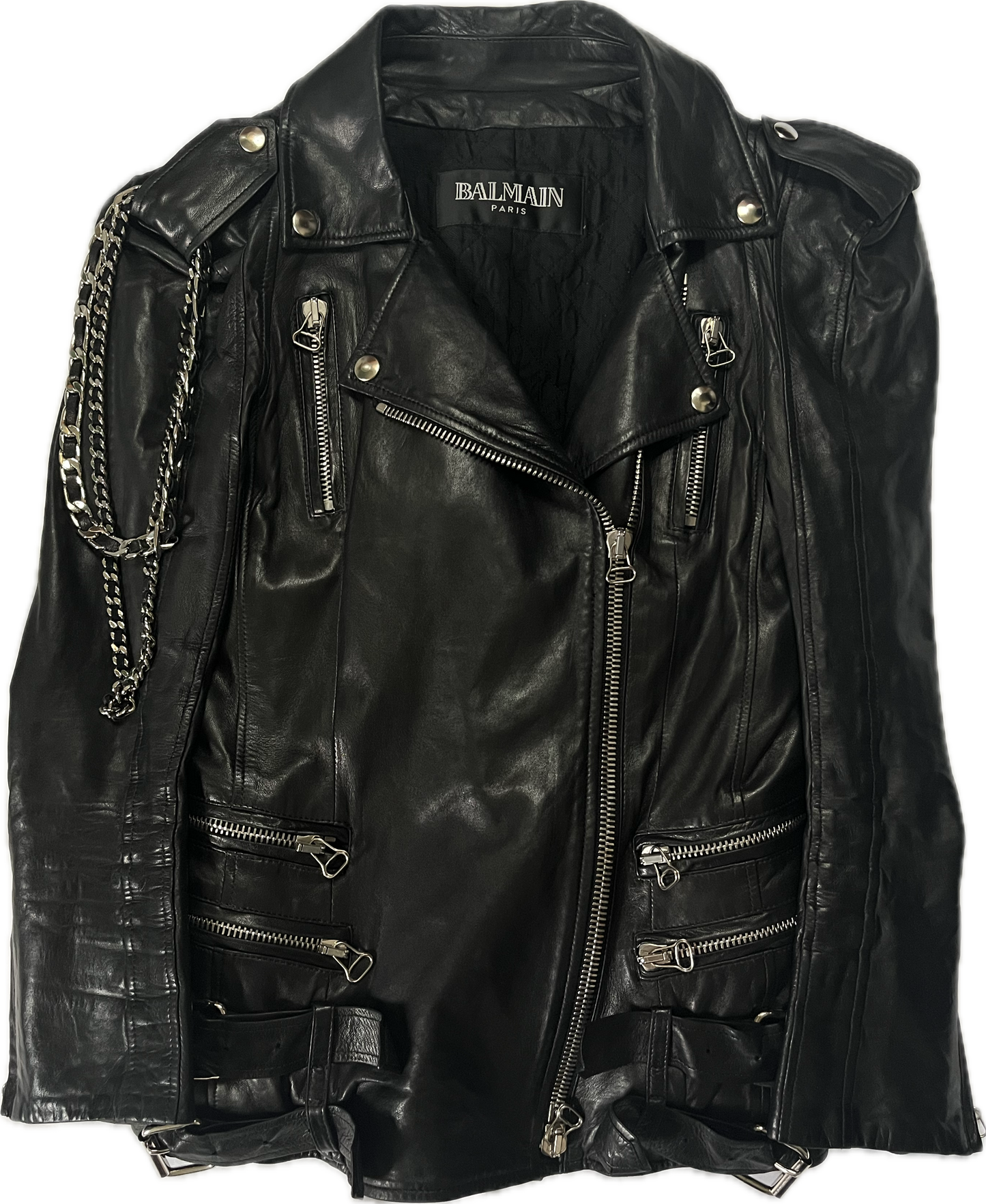 Balmain SS09 Chain Leather Jacket