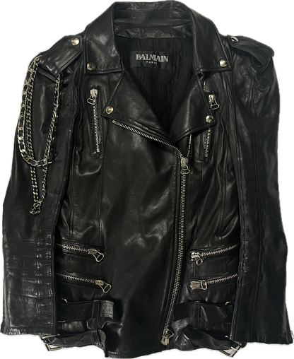 Balmain SS09 Chain Leather Jacket