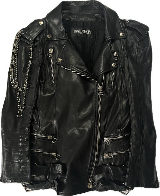 Balmain SS09 Chain Leather Jacket