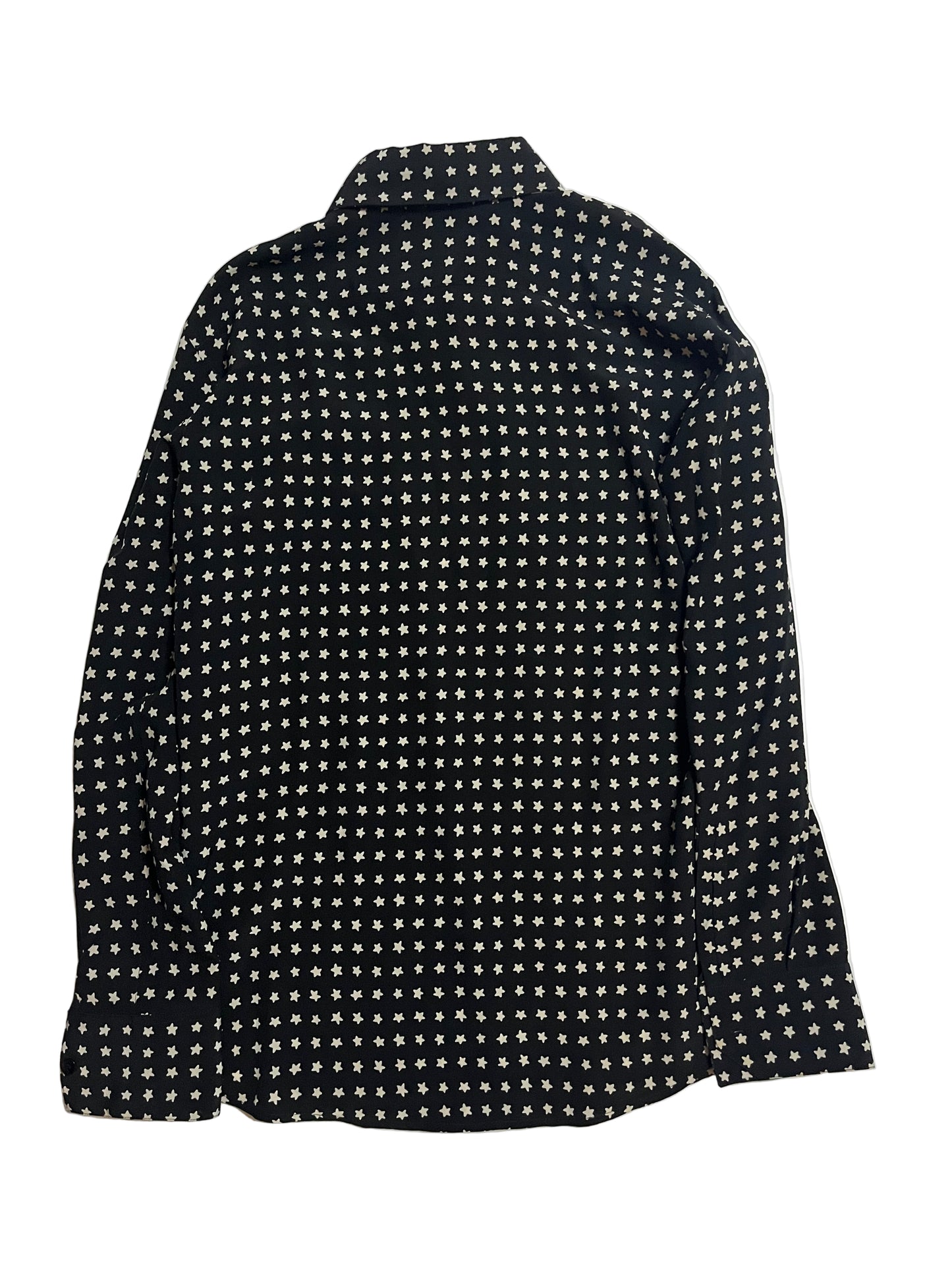 Saint Laurent Paris SS19 Star Silk Shirt