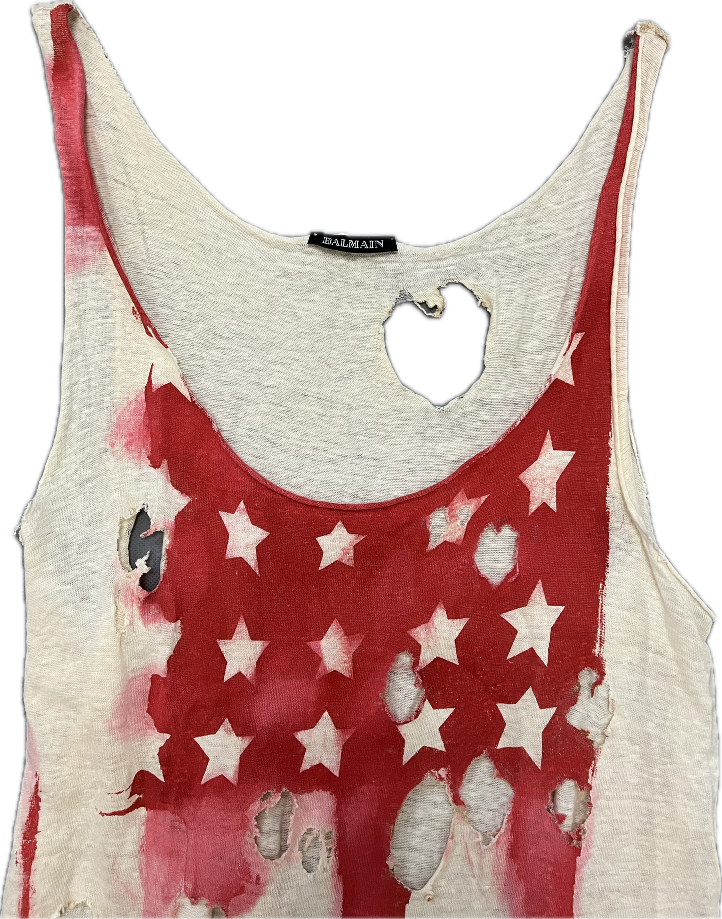 Balmain SS2011 American Flag Tank Top