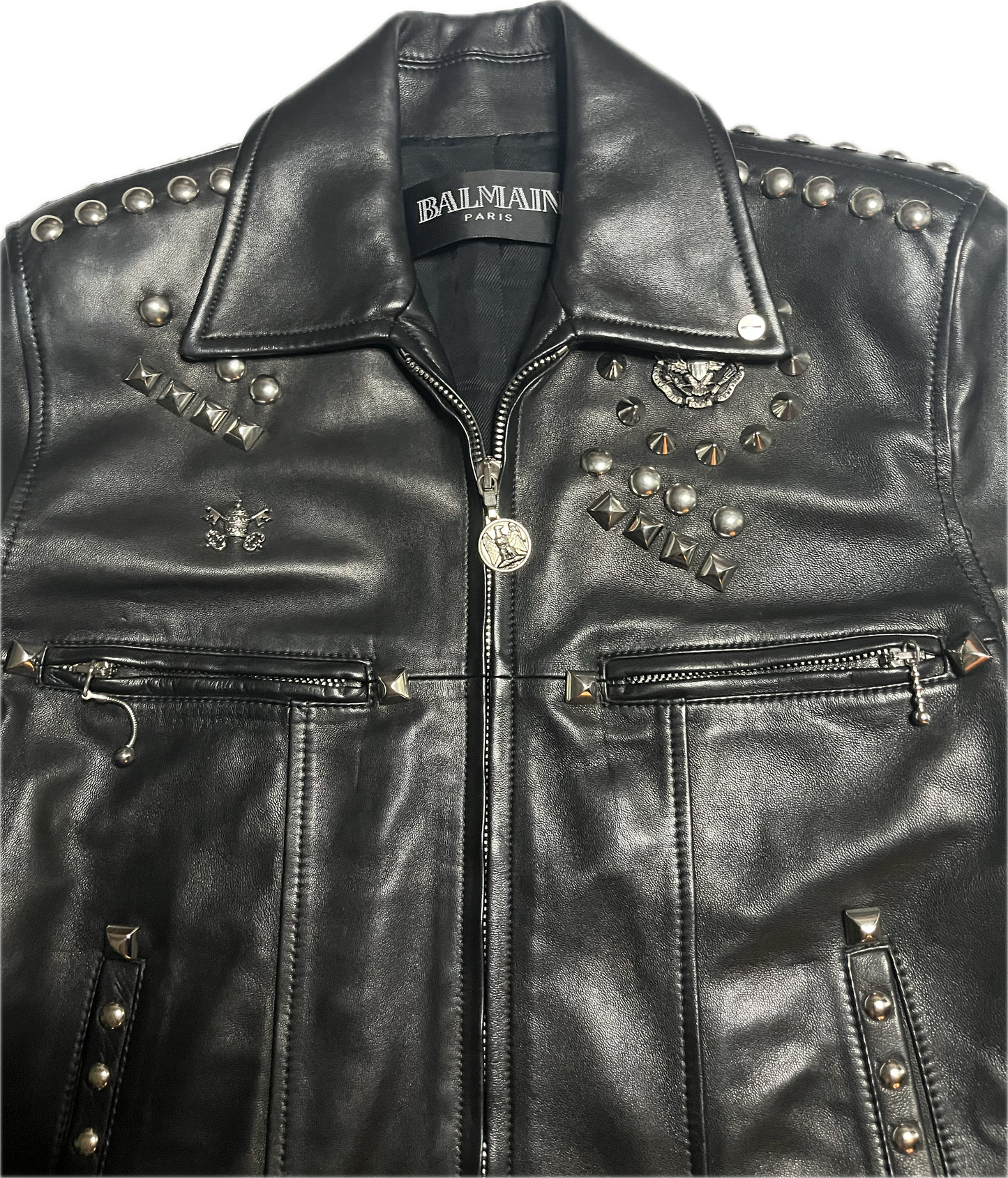 Balmain SS11 Sid Vicious Studded Leather Jacket