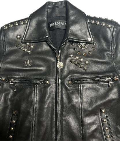 Balmain SS11 Sid Vicious Studded Leather Jacket