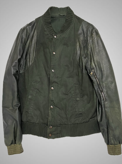 Balmain SS11 Hand Painted “Justice” Leather Teddy Jacket