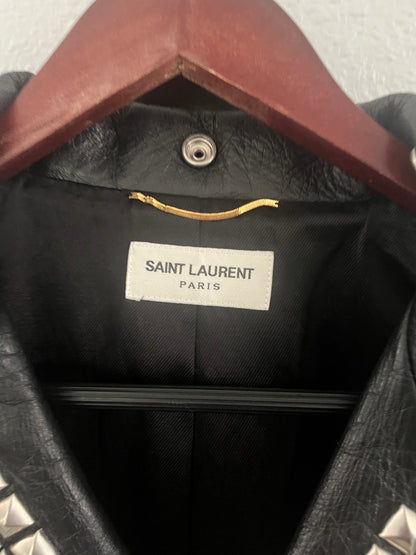 Saint Laurent Paris FW16 "Palladium" Studded Leather Jacket