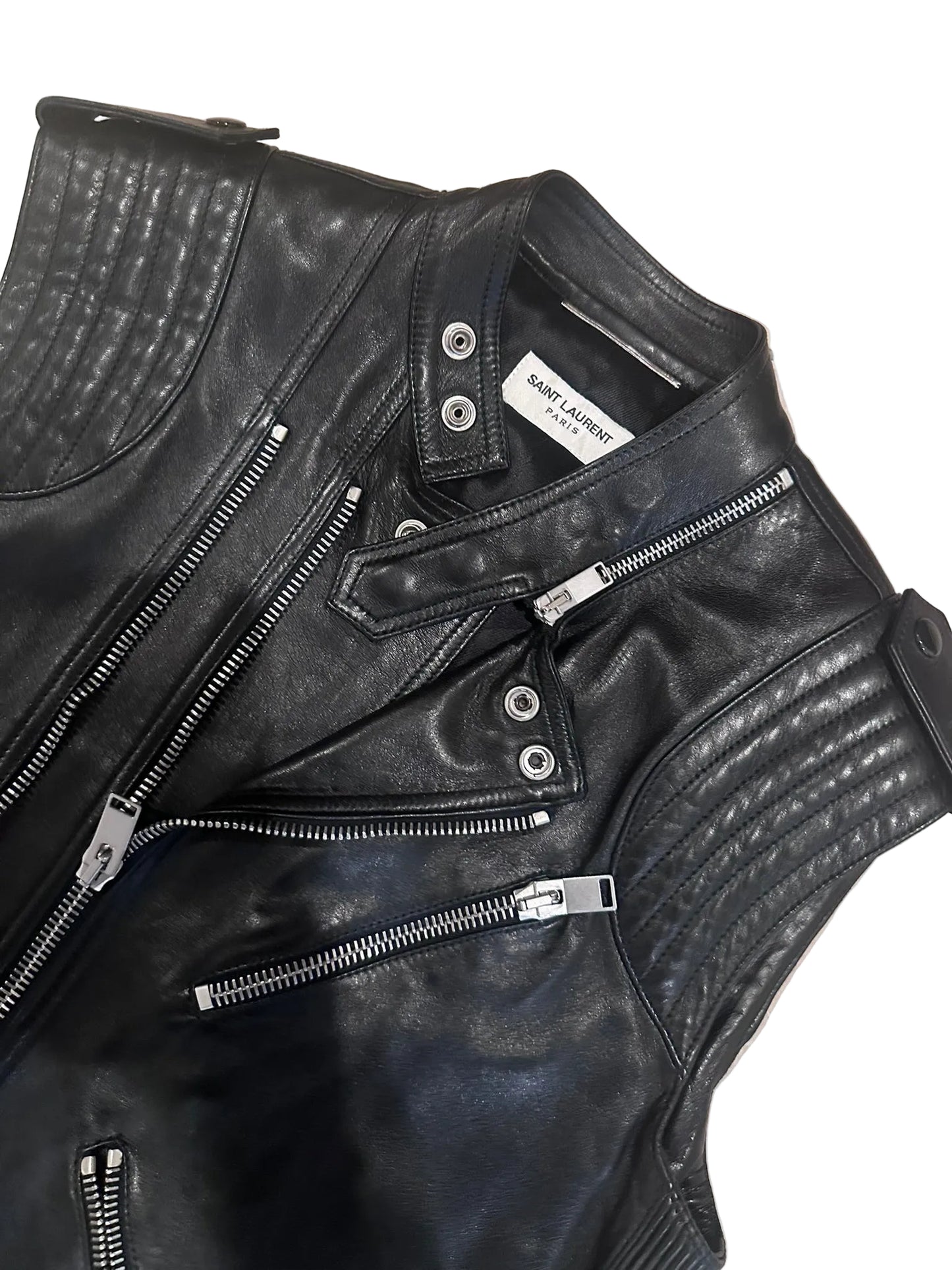 Saint Laurent Paris FW13 Leather Vest