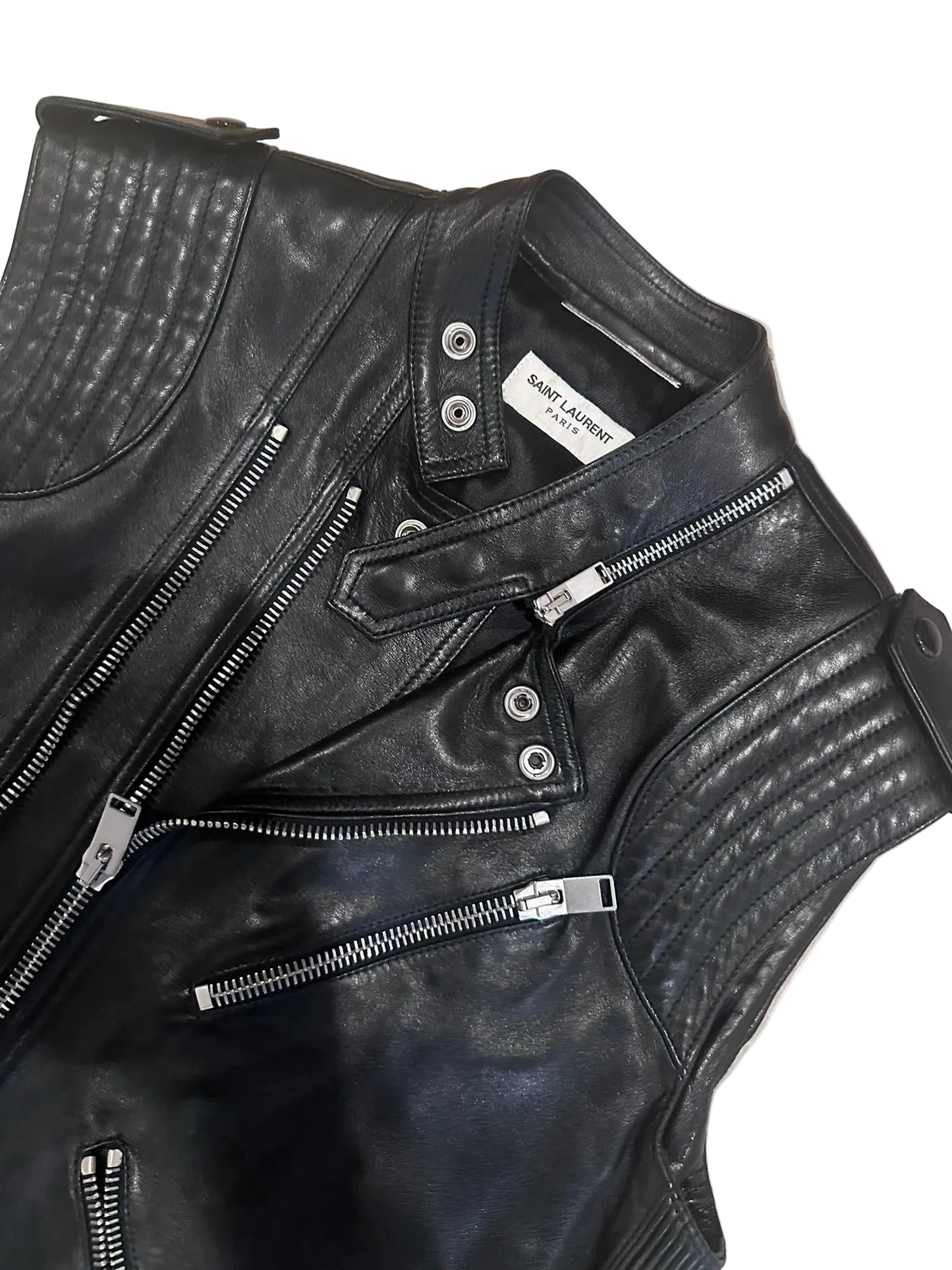 Saint Laurent Paris FW13 Leather Vest
