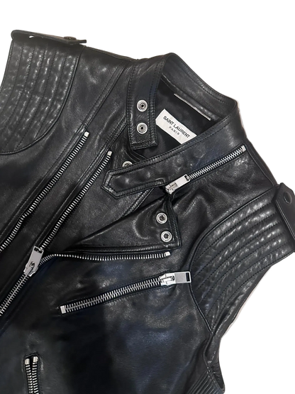 Saint Laurent Paris FW13 Leather Vest