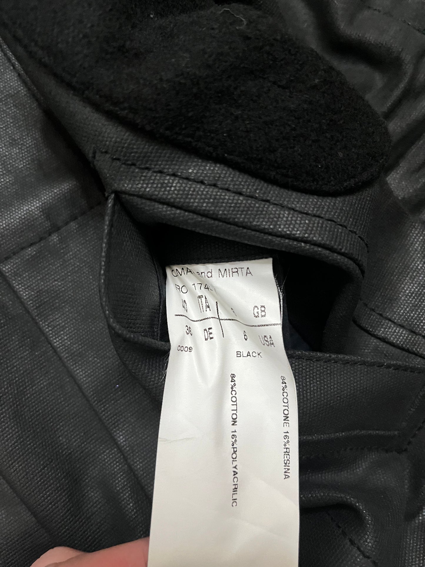 Rick Owens SS03 Suckerball Waxed Denim Jacket
