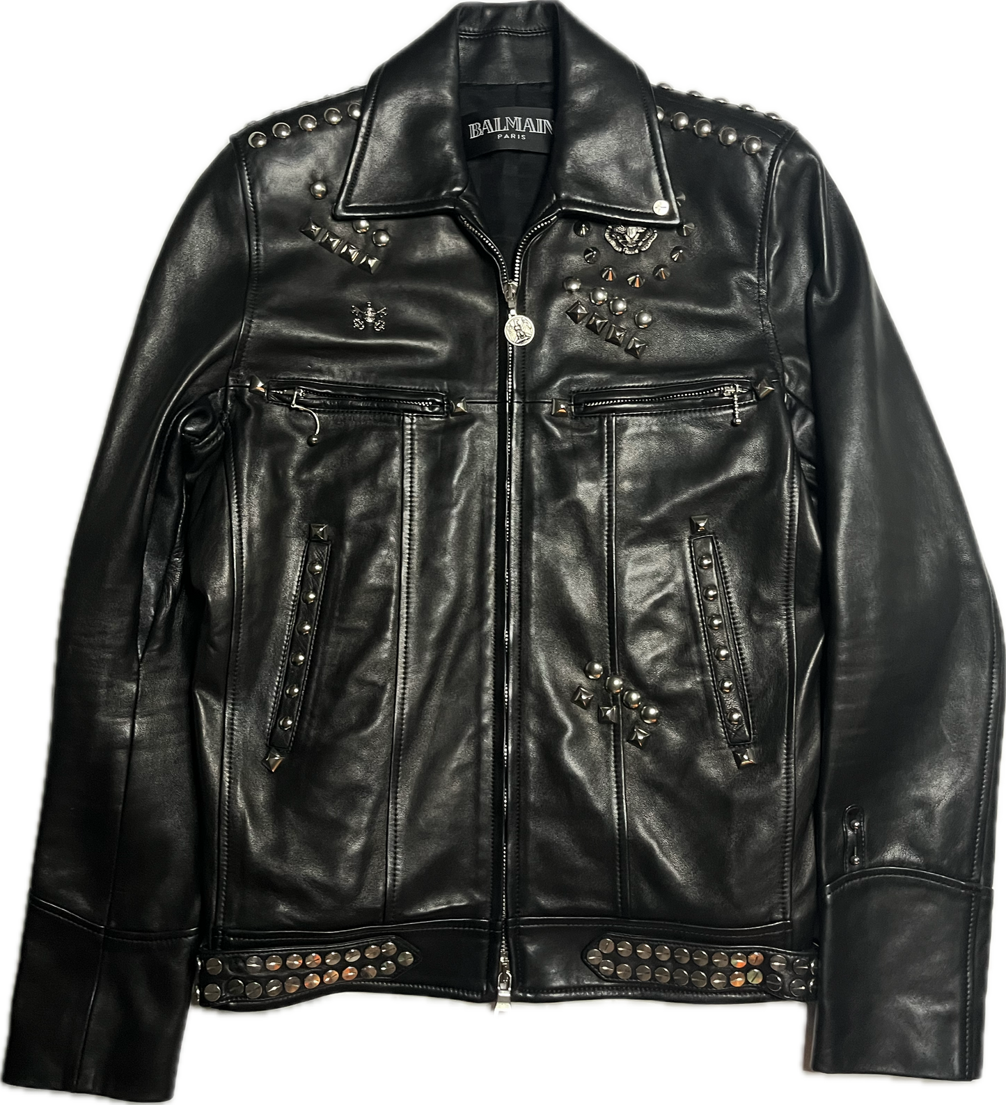 Balmain SS11 Sid Vicious Studded Leather Jacket