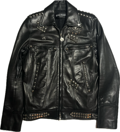 Balmain SS11 Sid Vicious Studded Leather Jacket