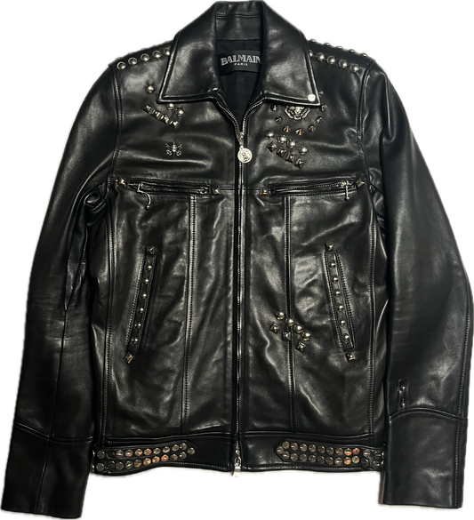 Balmain SS11 Sid Vicious Studded Leather Jacket