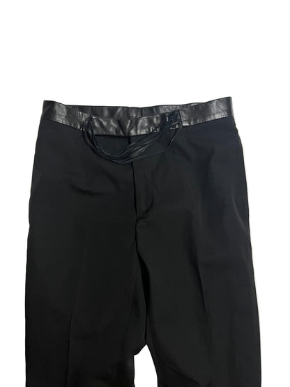 Dior Homme SS04 Strip Leather Dress Pants