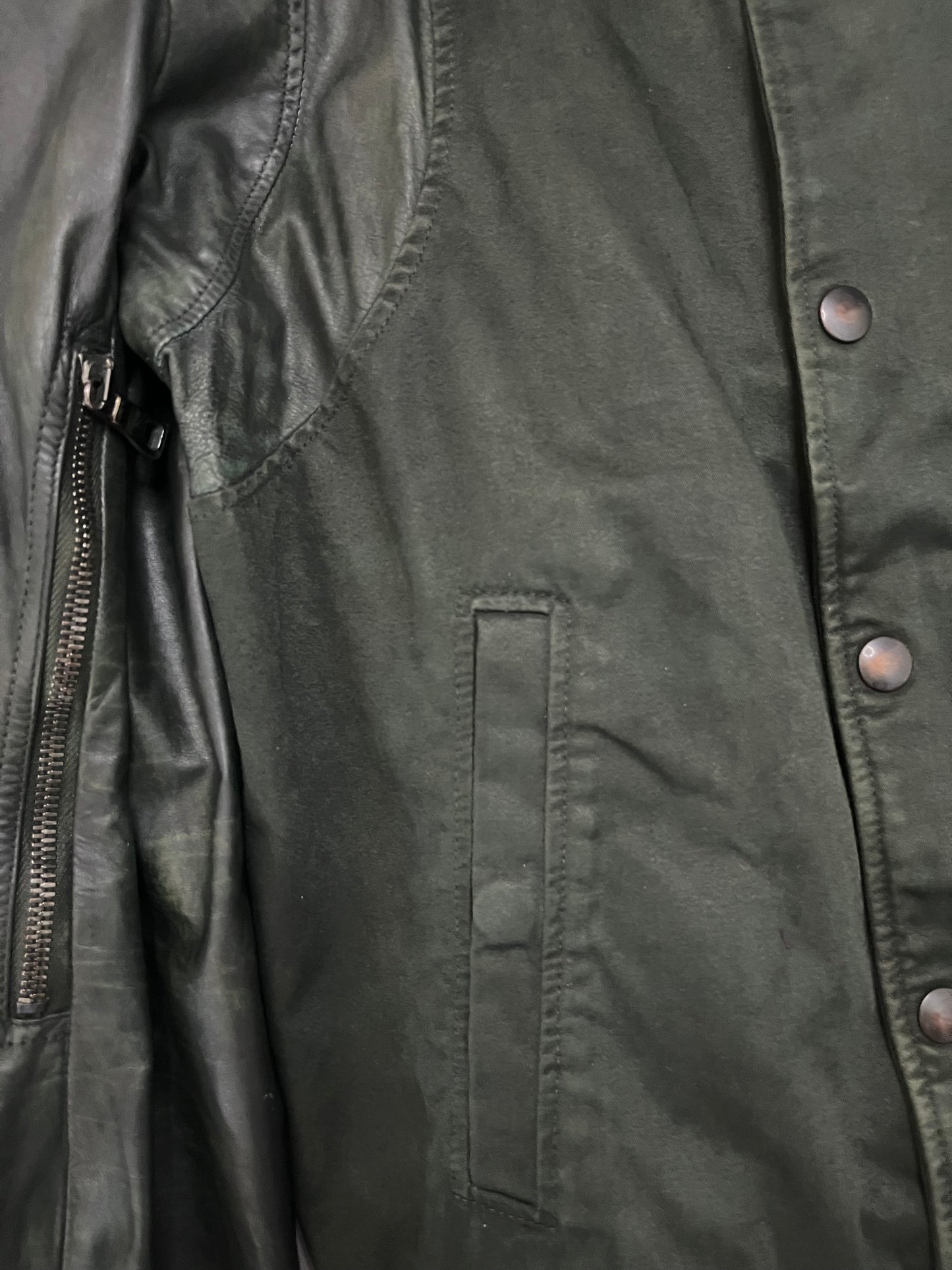 Balmain SS11 Hand Painted “Justice” Leather Teddy Jacket