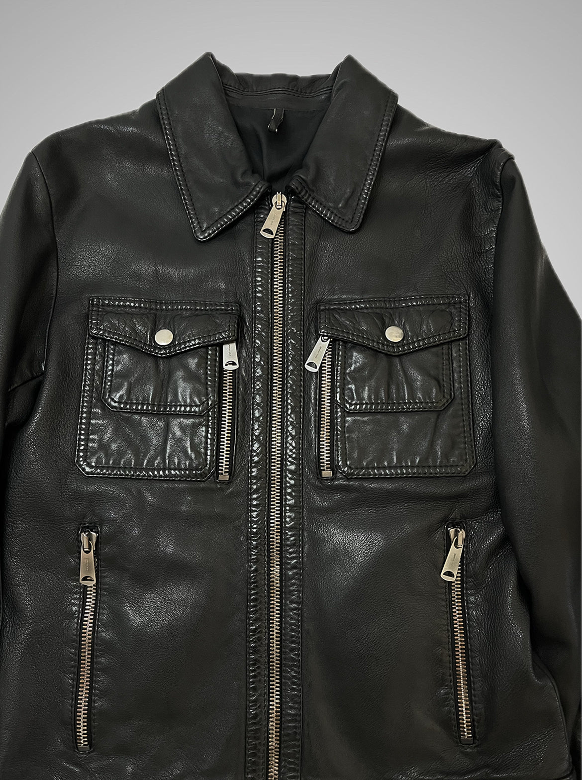 Dior Homme AW06 These Grey Days Leather Jacket