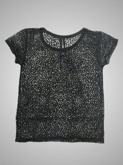 Saint Laurent Paris SS14 Sheer Babycat Tee