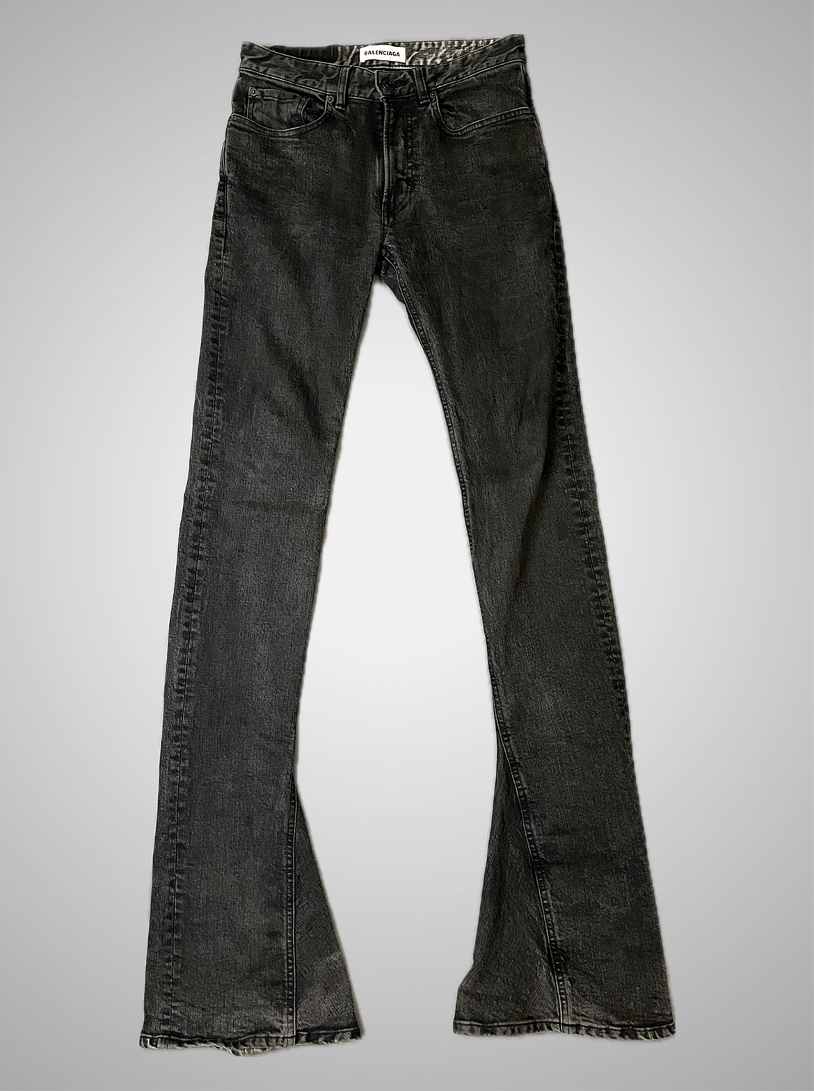 Balenciaga 2019 Lowrise Skinny Bootcut Flare Denim