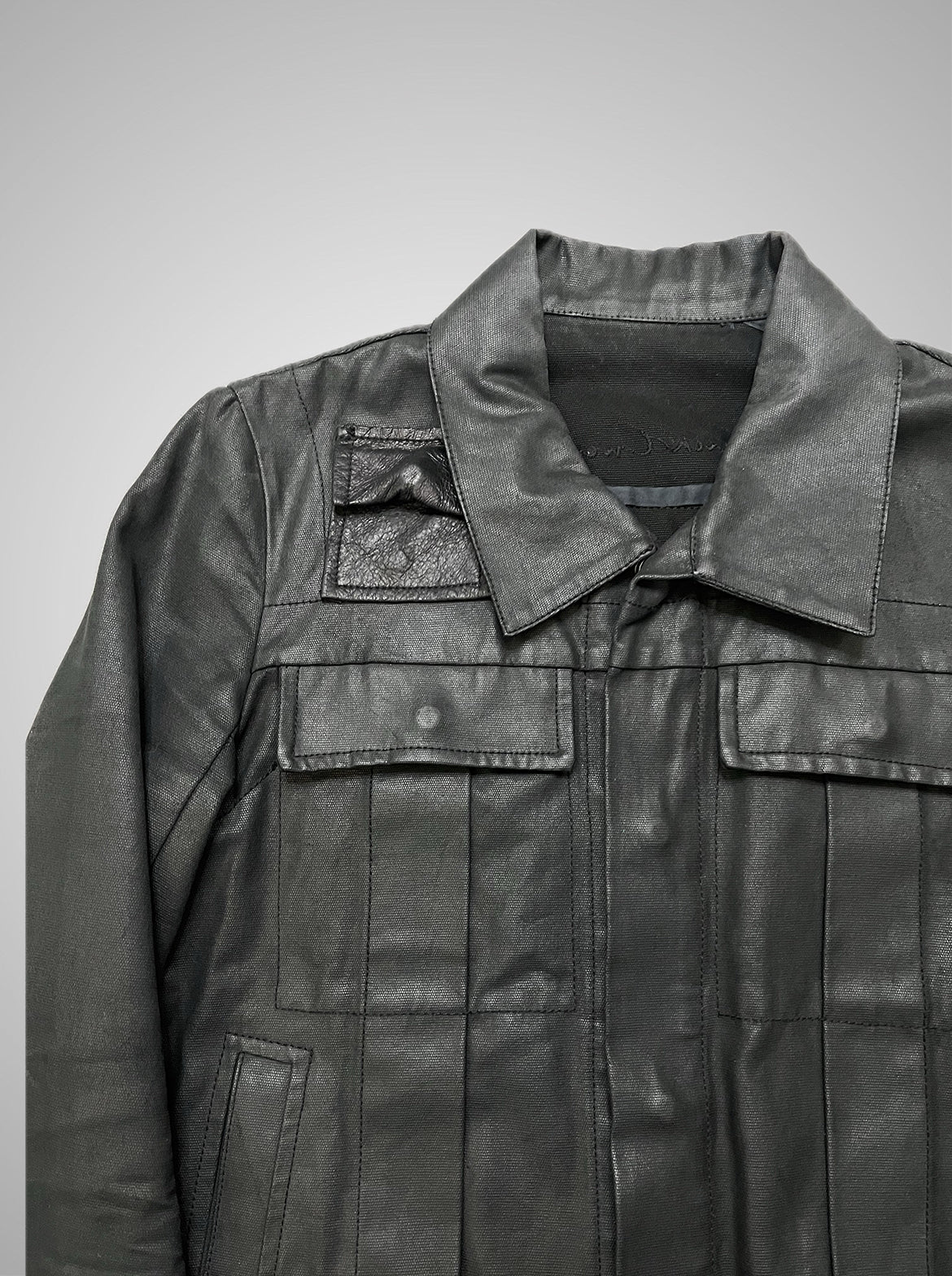 Rick Owens SS03 Suckerball Waxed Denim Jacket