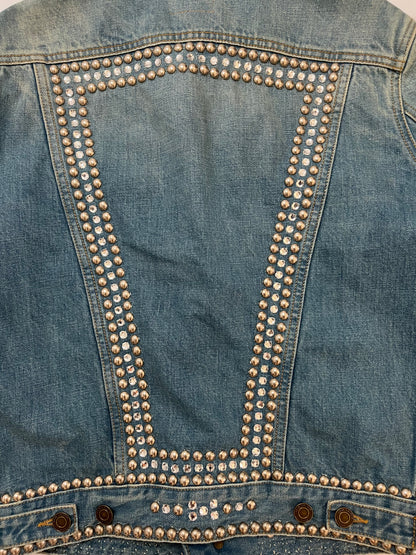 Saint Laurent Paris Studded Denim Jacket