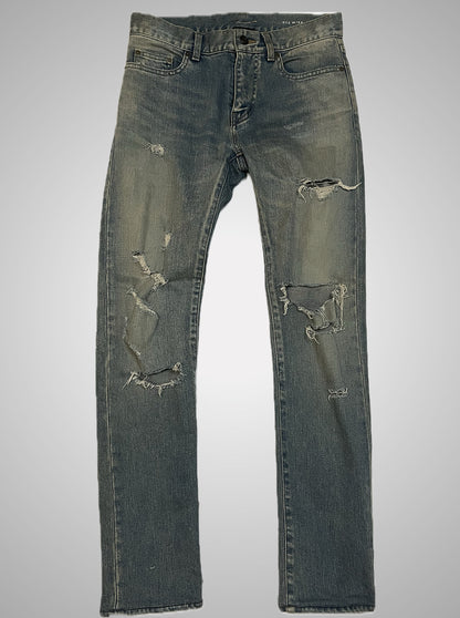 Saint Laurent Paris SS15 Crash Denim