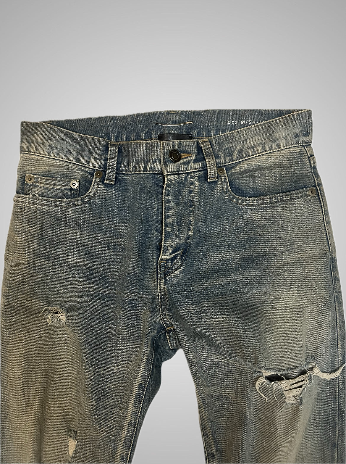 Saint Laurent Paris SS15 Crash Denim