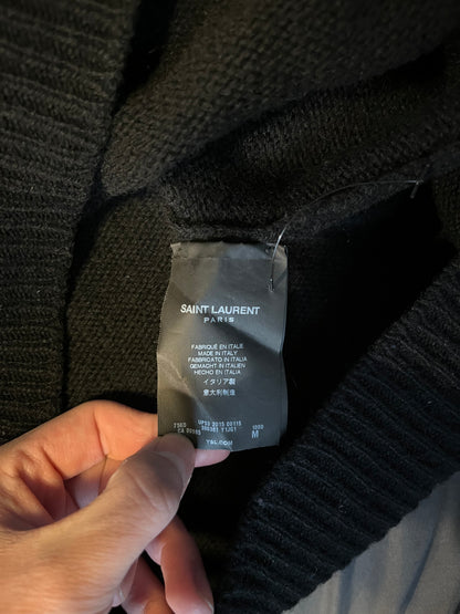 Saint Laurent Paris FW15 Wool Quarter-Zip