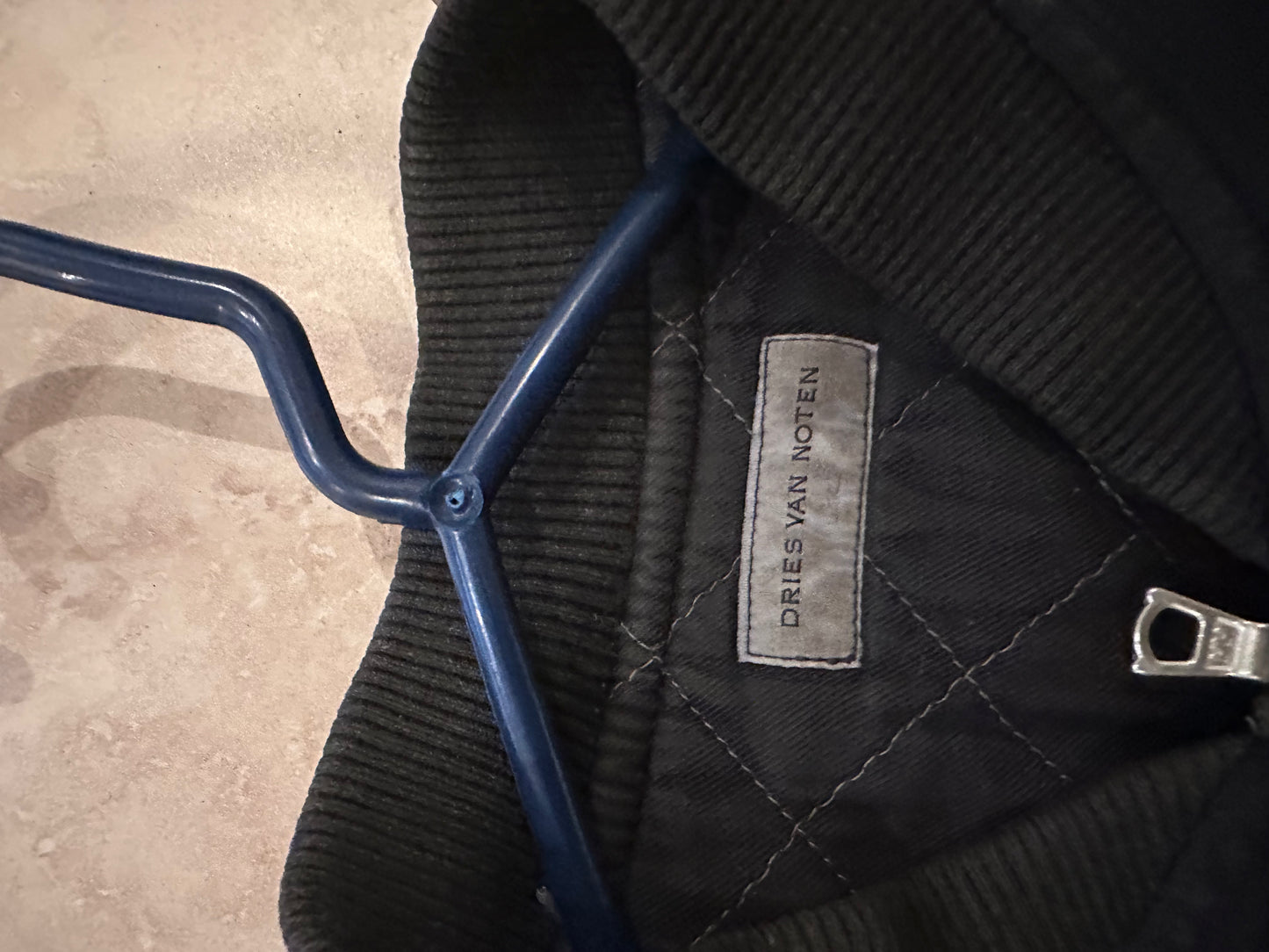 Dries Van Noten AW14 Moleskin Backzip Bomber