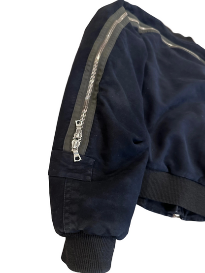 Dries Van Noten AW14 Moleskin Backzip Bomber