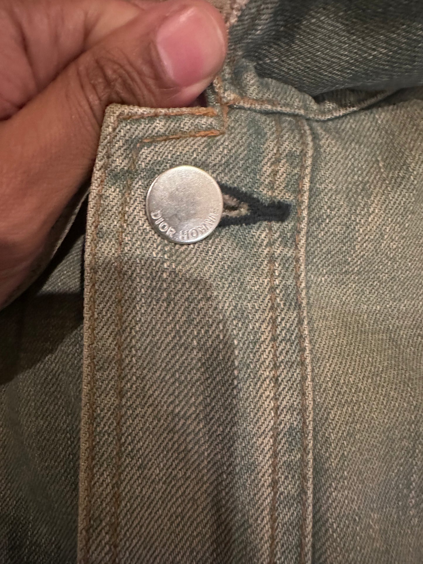 Dior Homme SS04 Strip Blue De Claire Denim Jacket