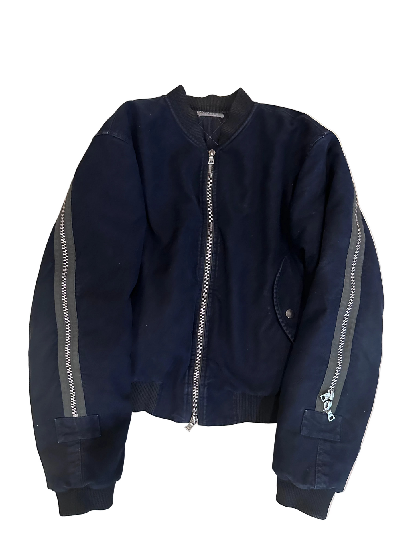 Dries Van Noten AW14 Moleskin Backzip Bomber