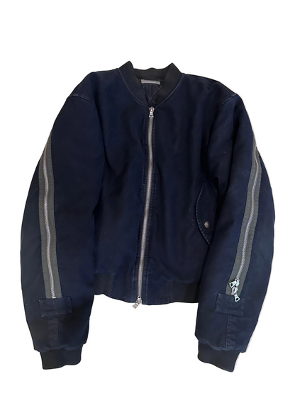 Dries Van Noten AW14 Moleskin Backzip Bomber