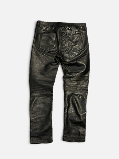 Saint Laurent Paris FW15 Leather Zipper Pants