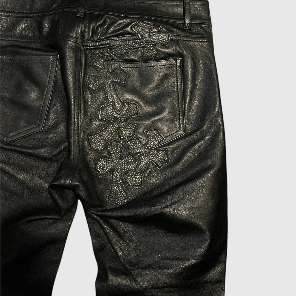 Saint Laurent Paris FW15 Leather Zipper Pants