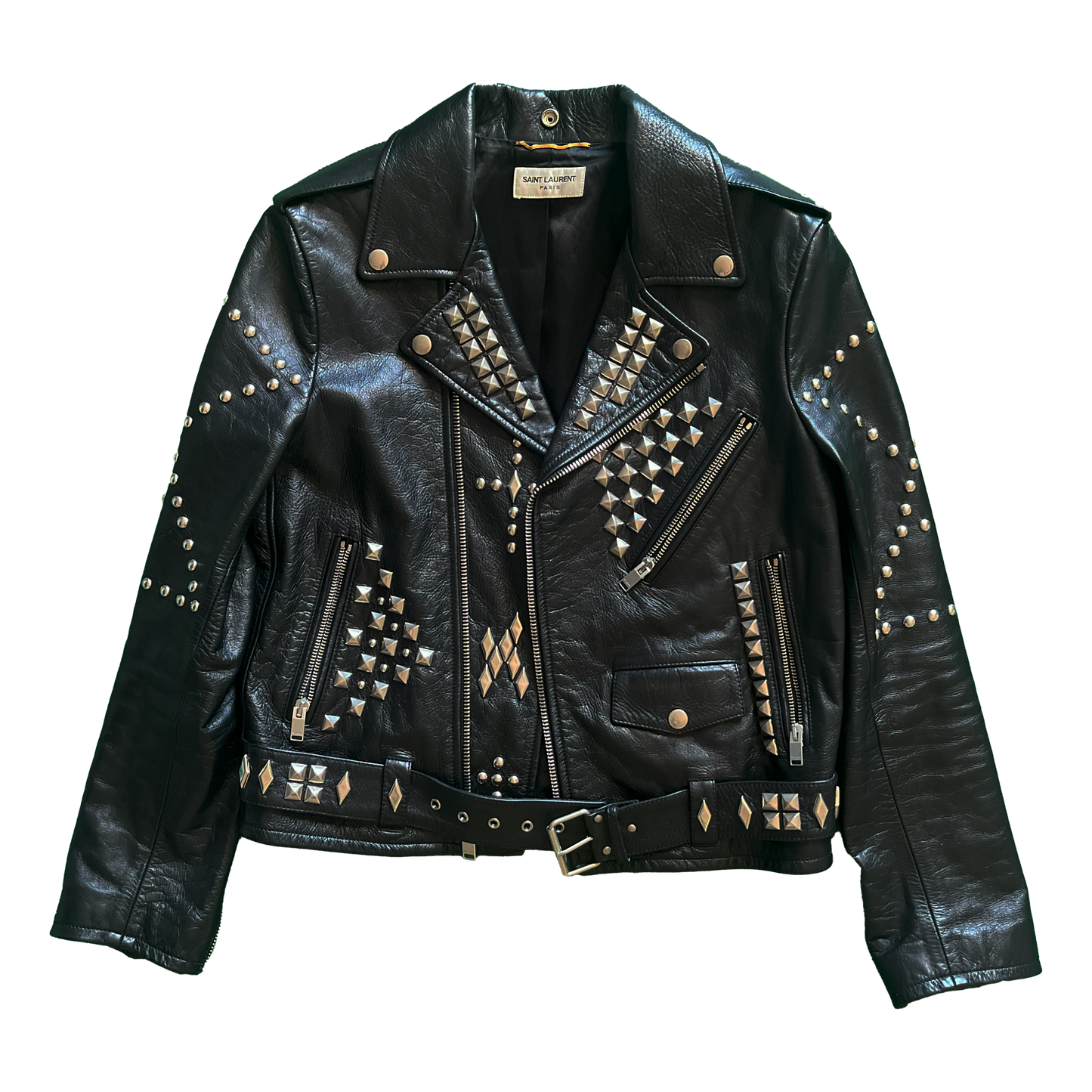 Saint Laurent Paris FW16 "Palladium" Studded Leather Jacket