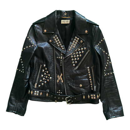 Saint Laurent Paris FW16 "Palladium" Studded Leather Jacket