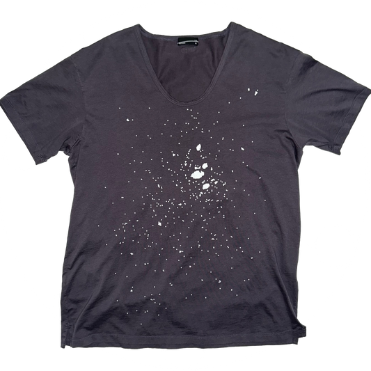 Lad Musician Splatter V Neck T Shirt